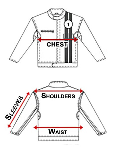 Jacket Size Measurement Chart