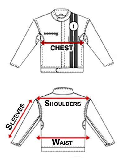 Motorcycle Jacket Size Chart